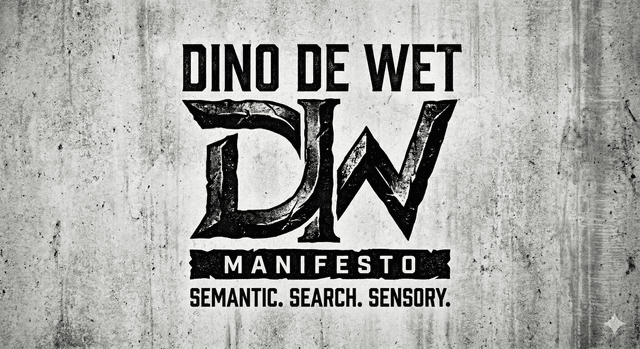 Dino de Wet — DW Manifesto — Semantic. Search. Sensory.